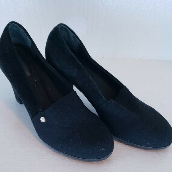 Women\'s Fabric Closed Toe Classic Pumps, Black, Size 7.5 New without Box or Tag